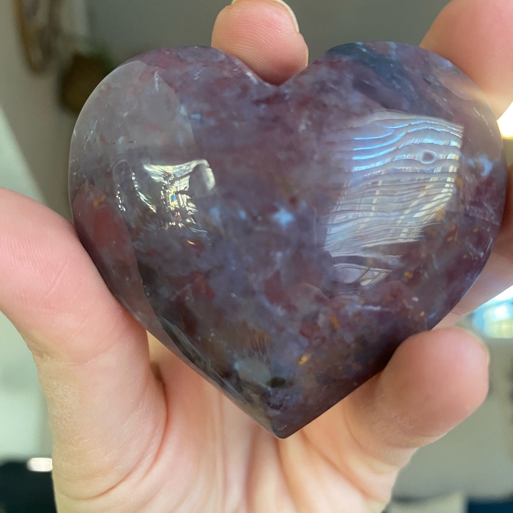 Ocean Jasper Heart-Shaped Stone